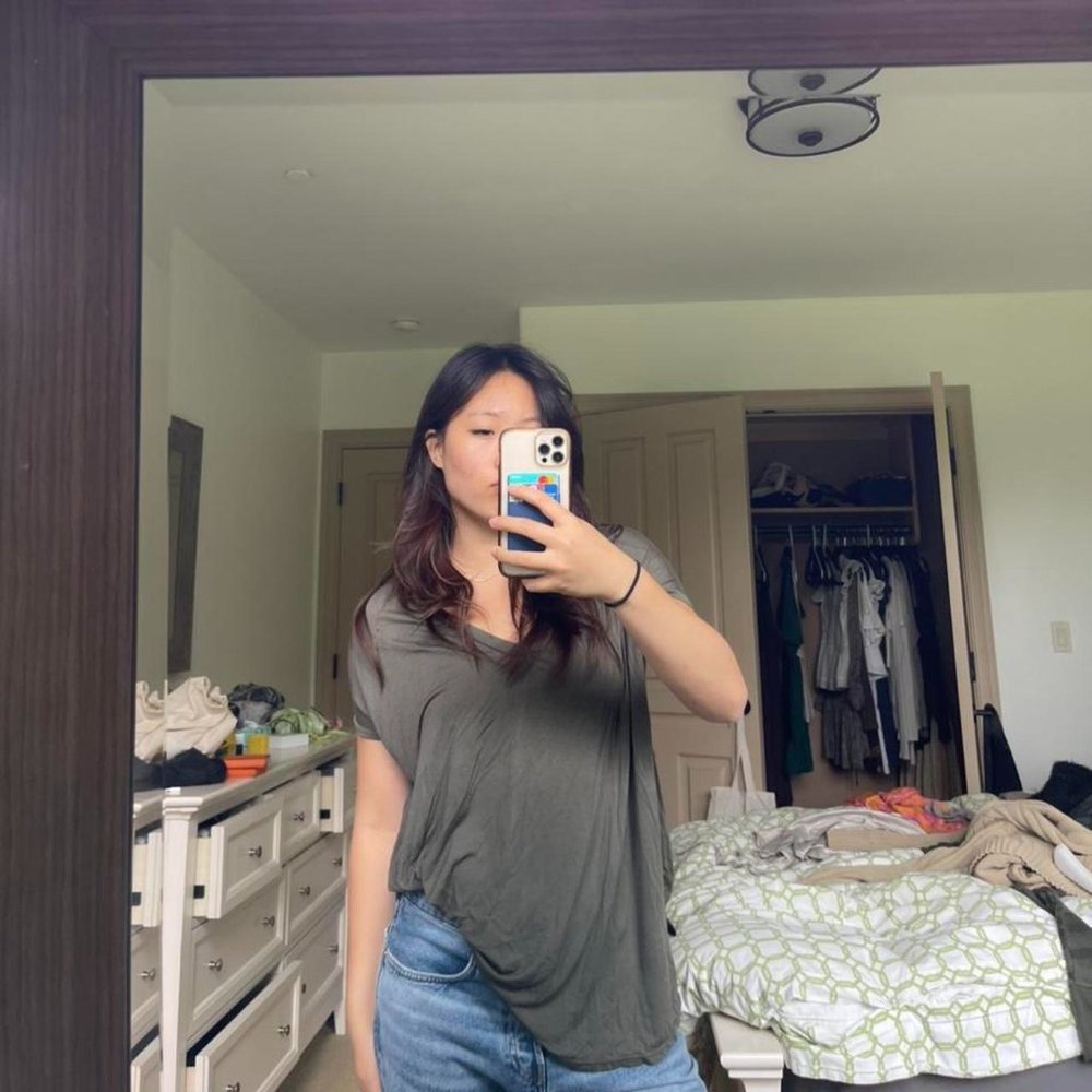 Brandy Melville soft khaki top